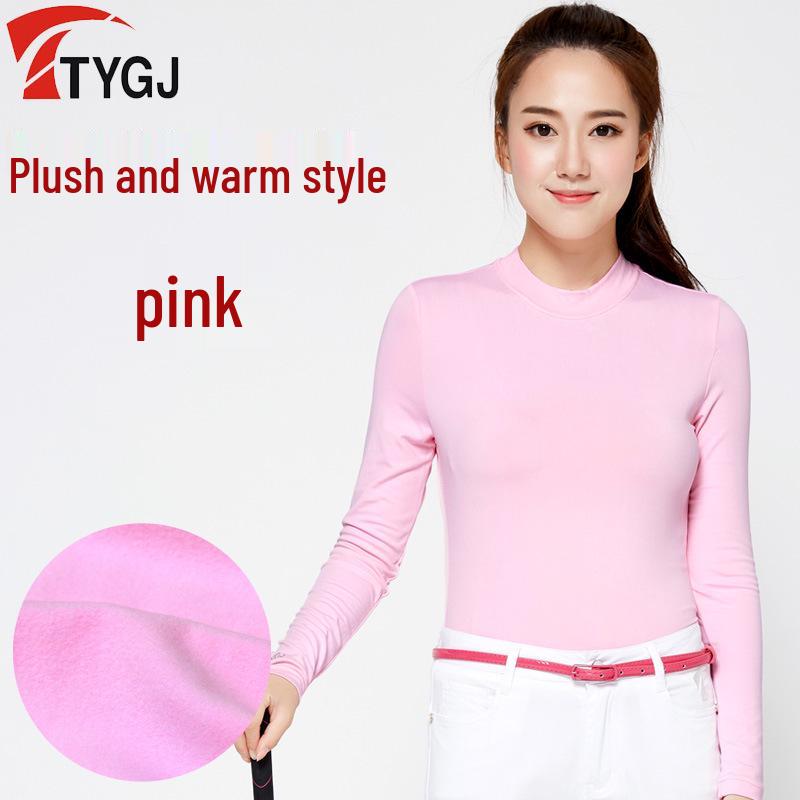 

TTYGJ Women s Golf Base Layer Long Sleeve Crew Neck Warm T-Shirt for Autumn/Winter Medium