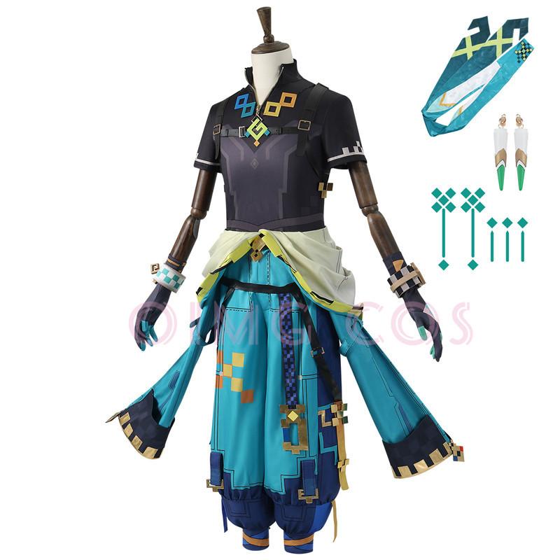 Genshin Impact Kinich Cosplay Costume Adult Carnival Uniform Anime Halloween Party Costumes Masquerade Women Game