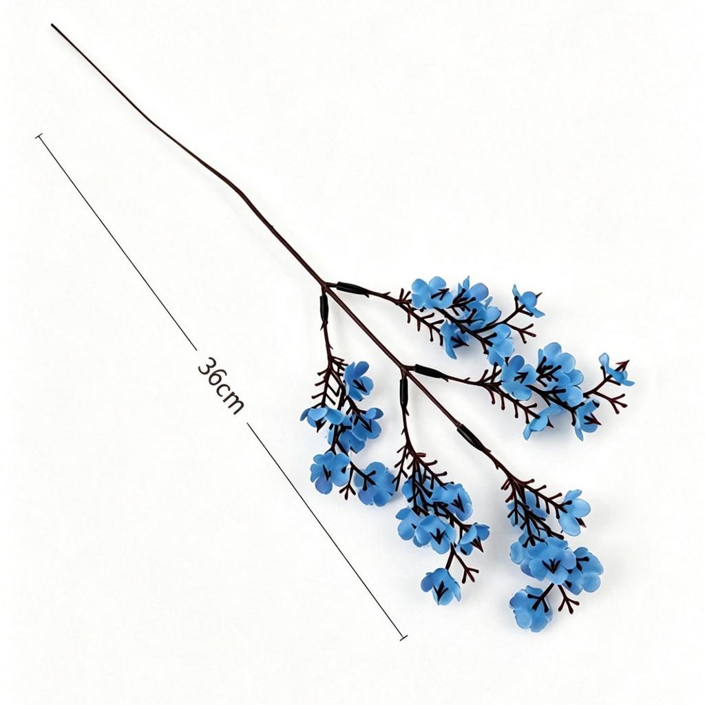 55CM White Plum Blossom Artificial Flower - Chinese Style Home Decor Ornament