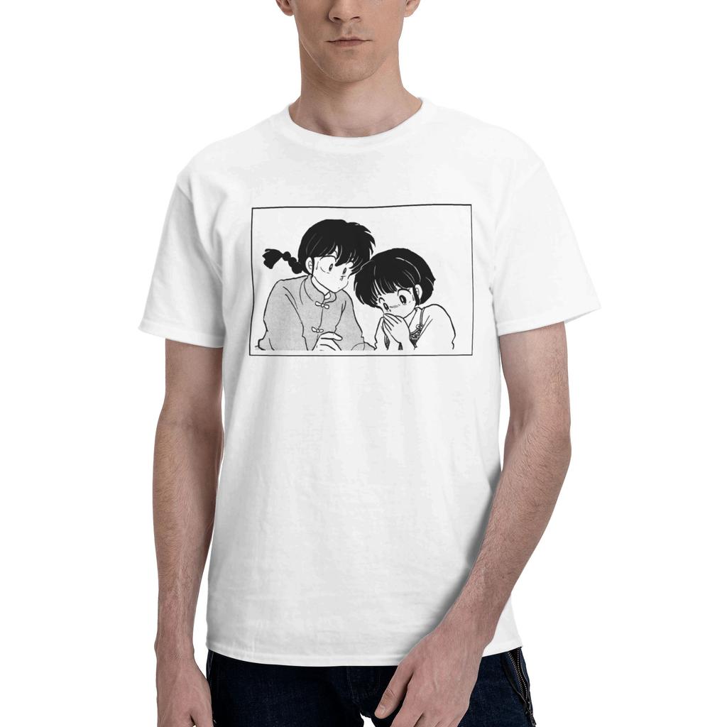 Ranma Saotome Anime Panda Manga Men Women's T Shirt  Casual Tee Shirt Short Sleeve T-Shirts 100% Cotton New Arrival Clothes