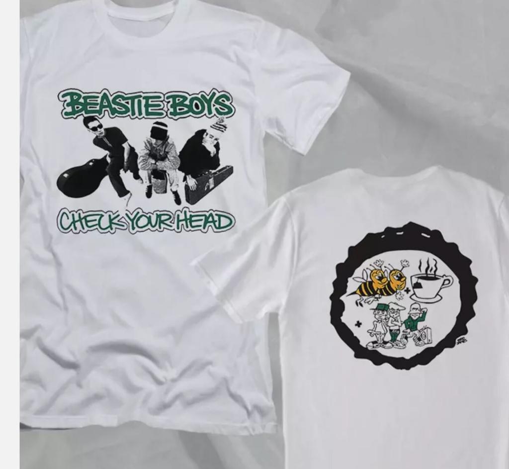 Beastie Boys Band Check Your Head Retro Style Double Sided T-Shirt