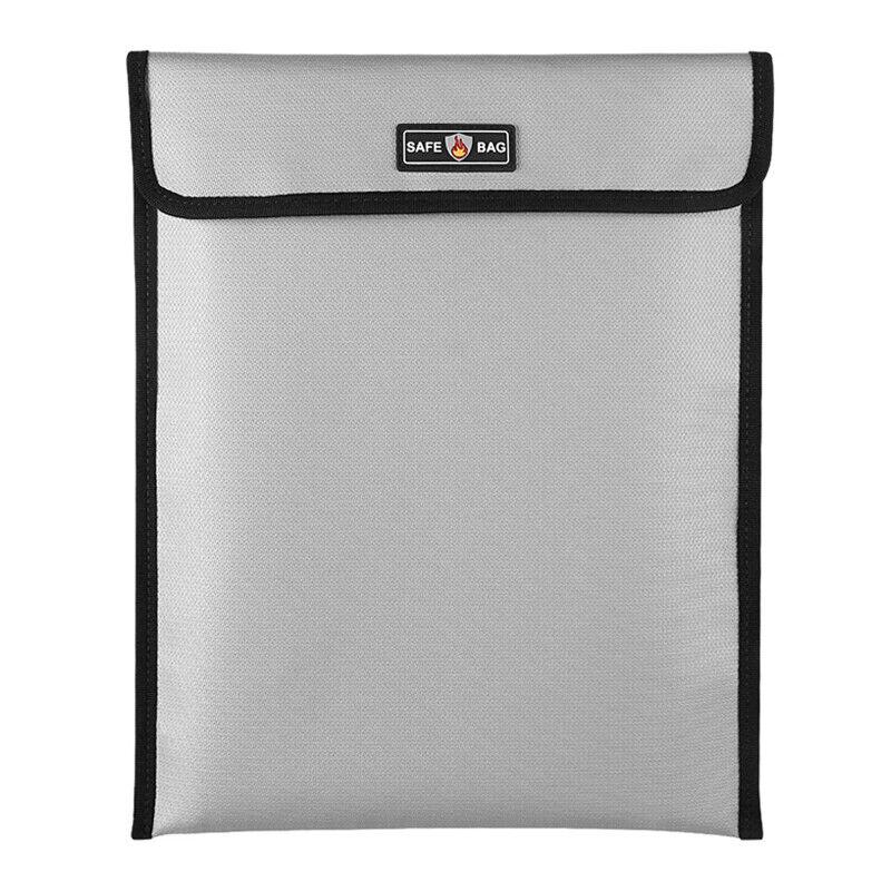Fireproof Waterproof Document Storage Box Bag 3 Tier Fire Resistant Safe Portable Travel Storage Bag For Money Jewelry Passport
