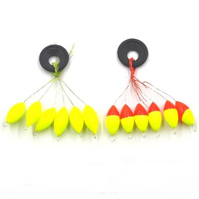 Mixed Color Fishing Buoys Seven-star Float Oval Fishing Float Floating Beans Fishing Float Bobber