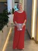 2024 European and American Sequin Color Block Wide-Leg Batwing Sleeve Pants Set for Women