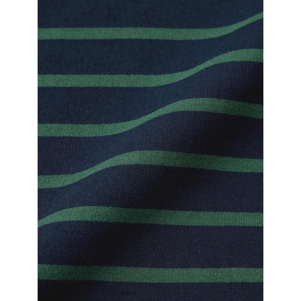 Gu By Uniqlo LighT SweaT Border Oversized T shirT  Long Sleeve 