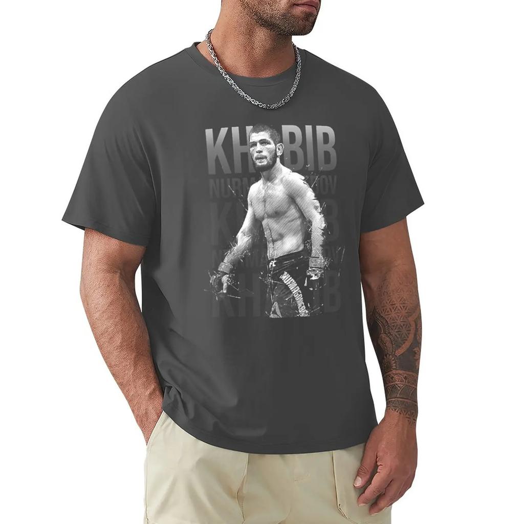 Khabib Nurmagomedov T-Shirt Plain T-shirt T-shirt Short Shirts Graphic Tees Mens Funny T Shirts