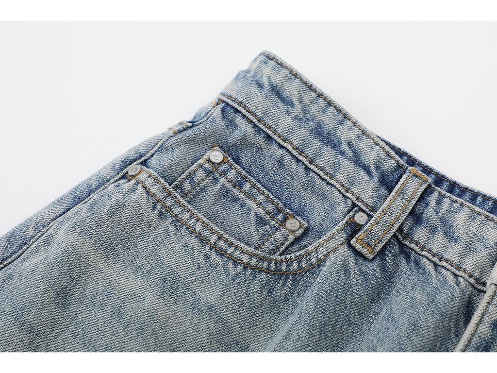 Spring 2026 Women's Floral Embroidered Straight-Leg Jeans