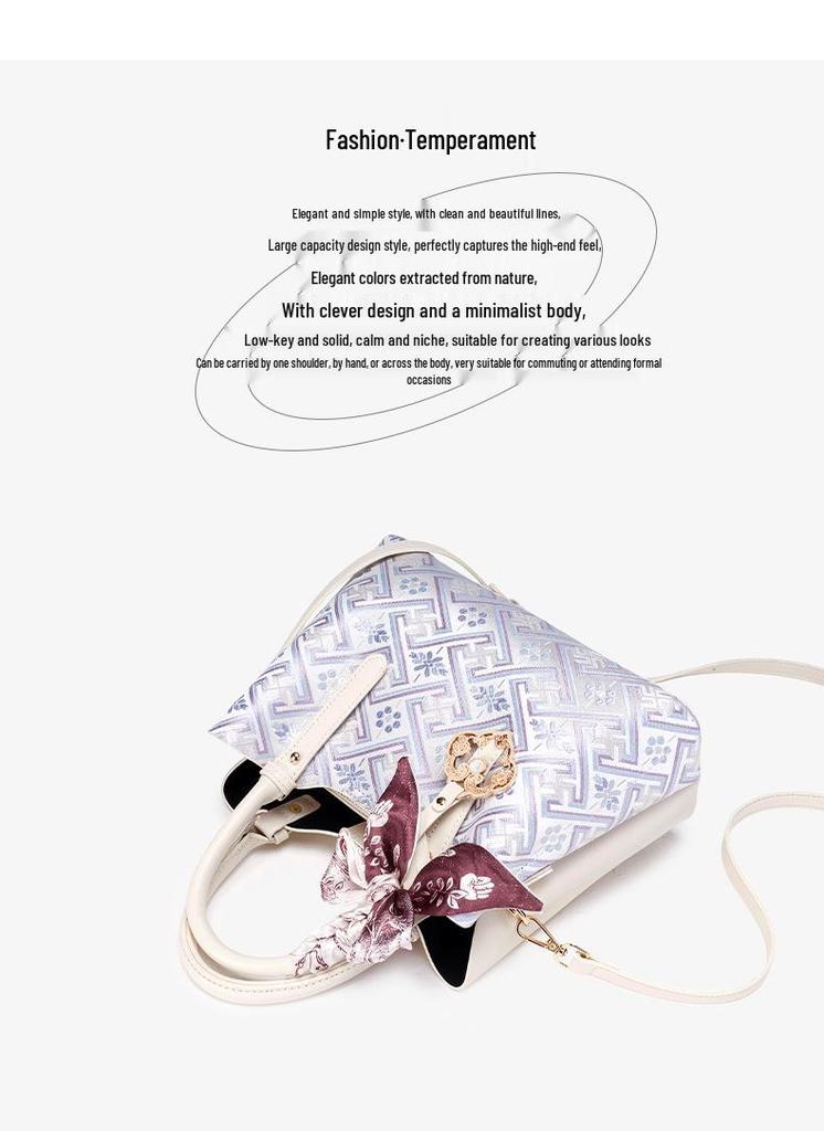 Guangxi Zhuang Brocade Women's Large Capacity Shoulder Crossbody Bag 2026 - New High-End Style Handbag