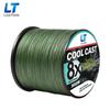 Ligne Tressée PE Haute Résistance Anti-Morsure 8 Brins 300m Personnalisable en 4 Couleurs pour la Pêche au Leurre.