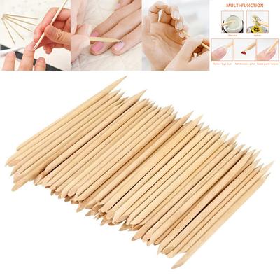 Durable Sticks Wood Tools Manicure Nail Orange Pack