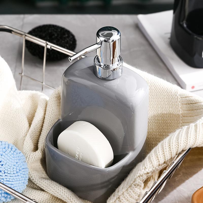 Akcesoria kuchenne Zlewozmywak Blat Dozownik do mydła w płynie z pompką Butelka Caddy z przegródką do przechowywania Przechowuje Zmywaki