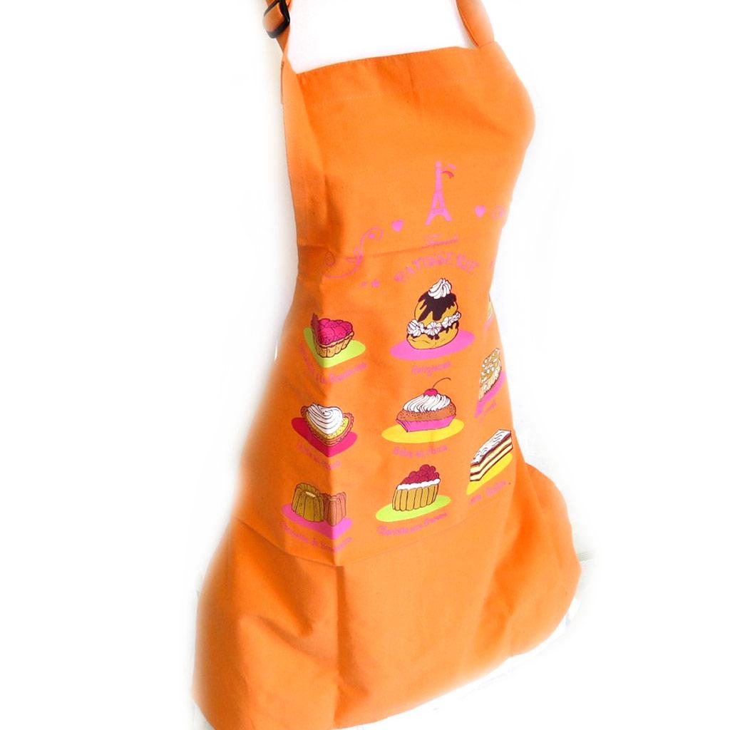 Les Trésors De Lily [M5769] - Oranžová designová zástěra 'La Patisserie Française'