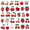 Red Cherry & Apple Fruit Pendant for DIY Jewelry: Bracelets, Earrings, Keychains
