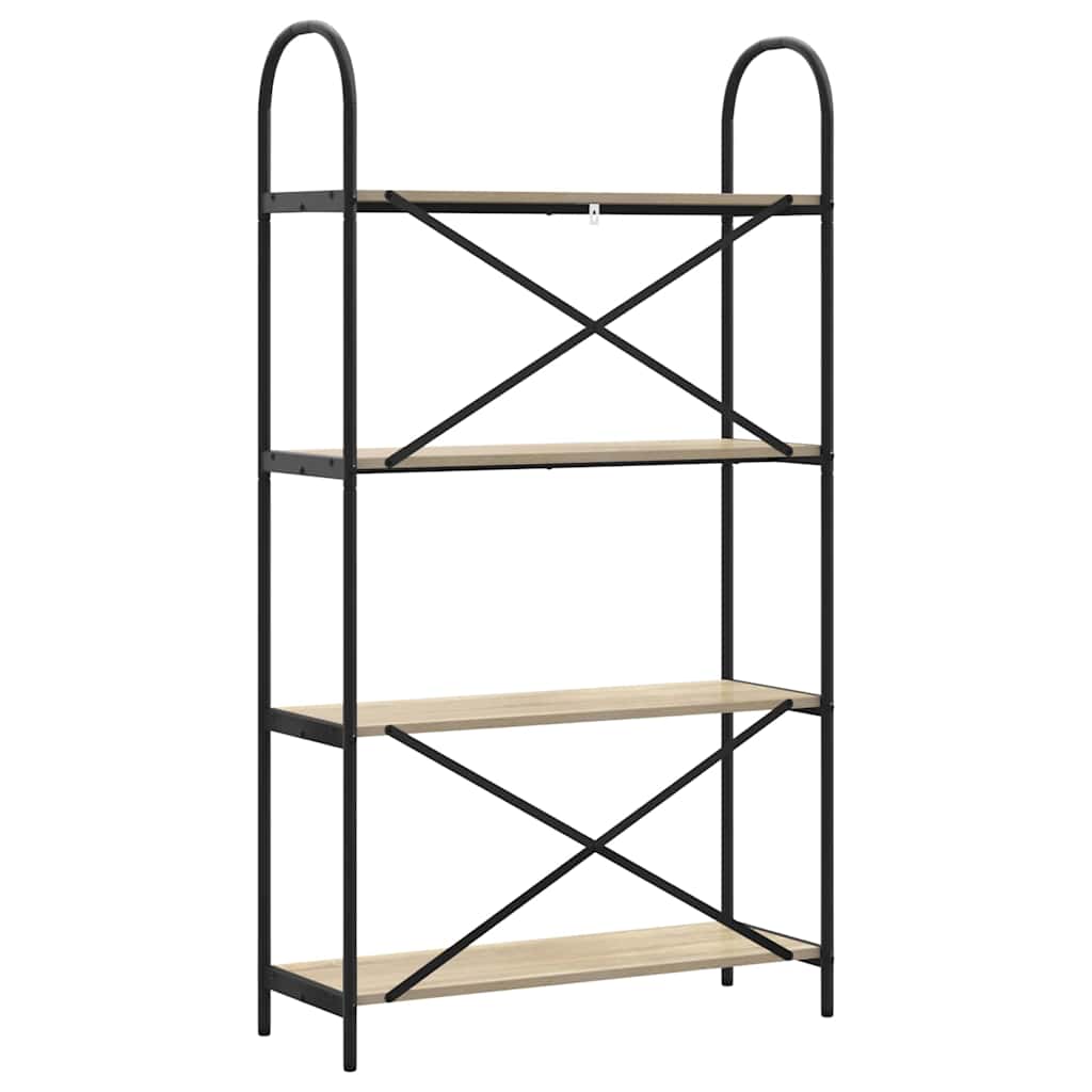 Bookshelf Sonoma Oak 80 x 30 x 146 cm Particleboard