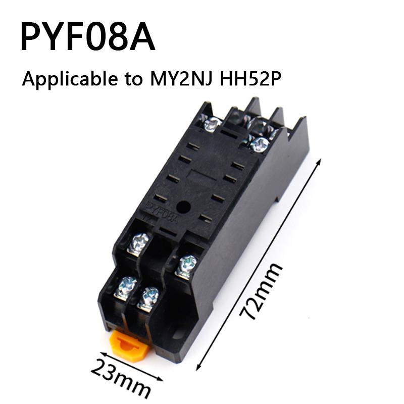 1pcs 8pin 11pin 14pin PYF/PTF 14A Relay Base PYF08A MY2NJ MY3NJ MY4NJ LY2NJ LY3NJ LY4NJ Small Intermediate Relay HH52P/HH64P Relays 5