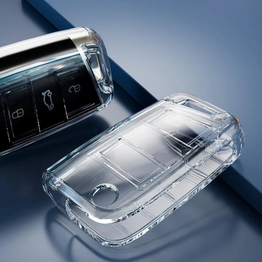 soft TPU Car Key case for Volkswagen VW Polo Golf 7 MK7 Transparent Remote cover for Skoda Octavia Combi SEAT Leon Ibiza CUPTRA
