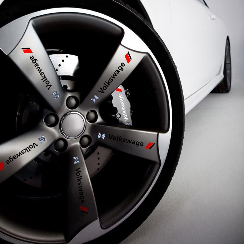 VW GTI GOLF 4Pc Car Door Anti Scratch Auto Door Handle Protector Decals Wiper Stickers For Volkswagen VW Golf 4 7 MK3 4 7 Touran