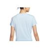 Nike Dri-Fit One Modieus Comfortabel Veelzijdig Ronde Hals Korte Mouw Normaal T-shirt Dames Tops Paars Blauw Zwart HJ1055-423