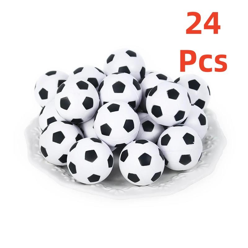 1/24 Mini Sports Balls for Kids Party Favor Toys Playsets Soccer Ball Anti Stress Ball Foam Football Kids Birthday Party Decoration Toys Playsets