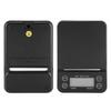 3KGCelsius0.1g Digital Kitchen Food Scale Drip Coffee Weighing with Timer (Bluish Violet  Backlight)