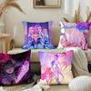 K-kpop D-Demon H-Hunters Pillow Case Plush Fabric Soft Pillowcase Double Sided Print Cushion Cover Household Gifts