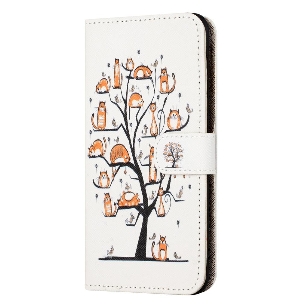 For Xiaomi Redmi Note 13 4G Phone Case Leather 3D Pattern Magnetic Folio Cover