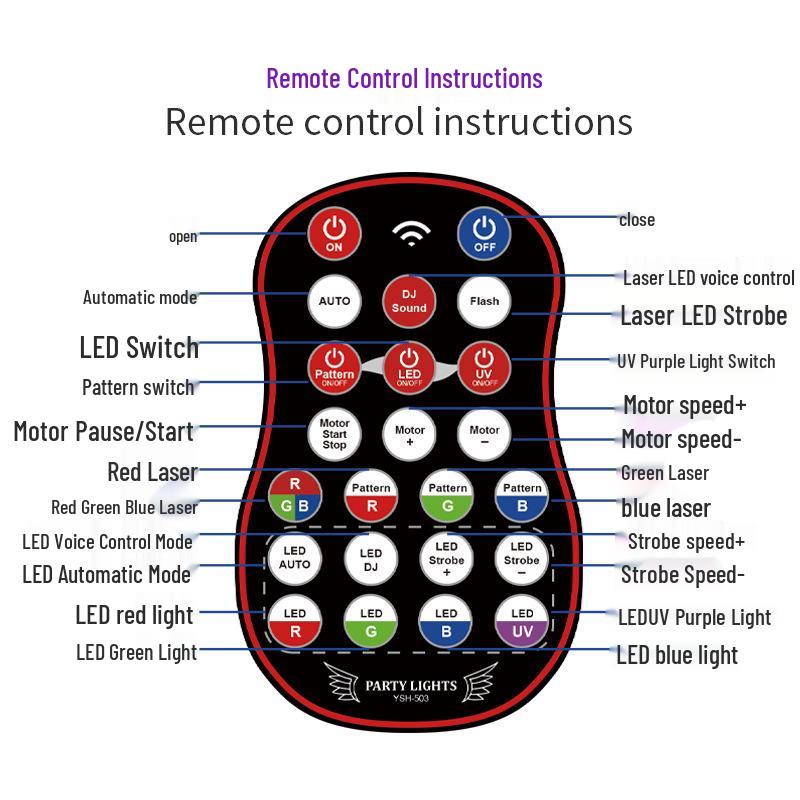 21-Eye Stage & KTV Atmosphere Lights: Colorful Flash & Laser Display