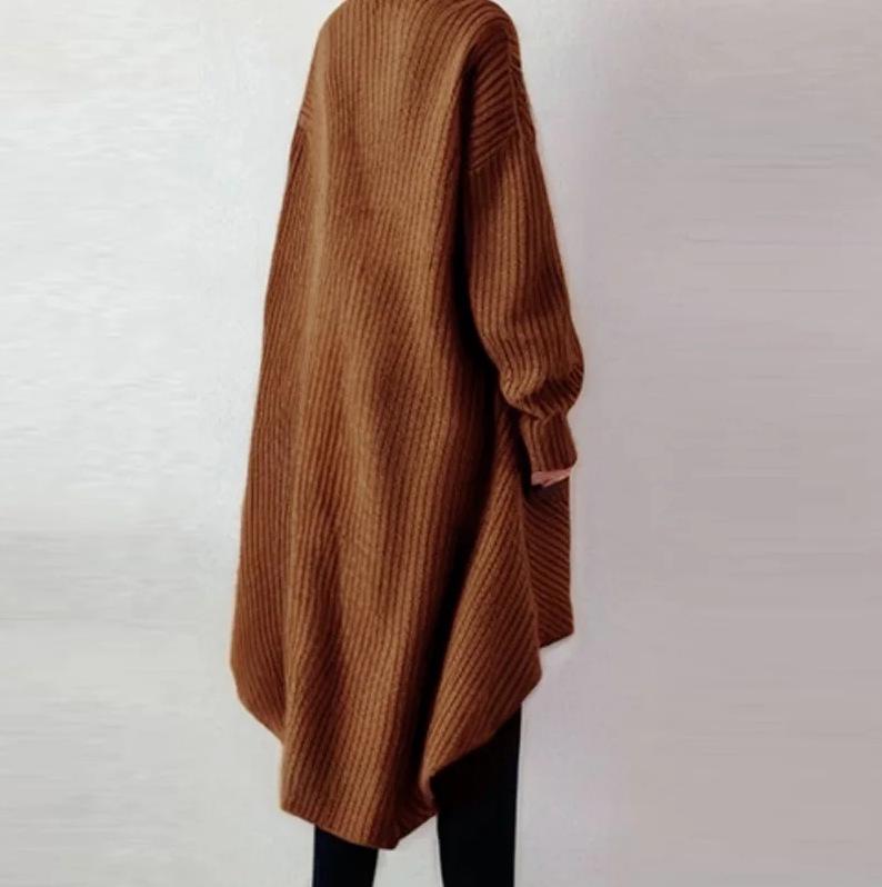 2025 Autumn/Winter Korean-Japanese Knit Batwing Sleeve High-Neck Loose Sweater