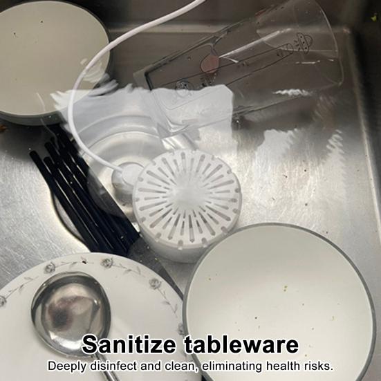 Frukt Grønnsaksvasker Ultralydrenser IPX7 Vanntett Bærbar Batteridrevet Trådløs Frukt Grønnsaksrenser Apparat