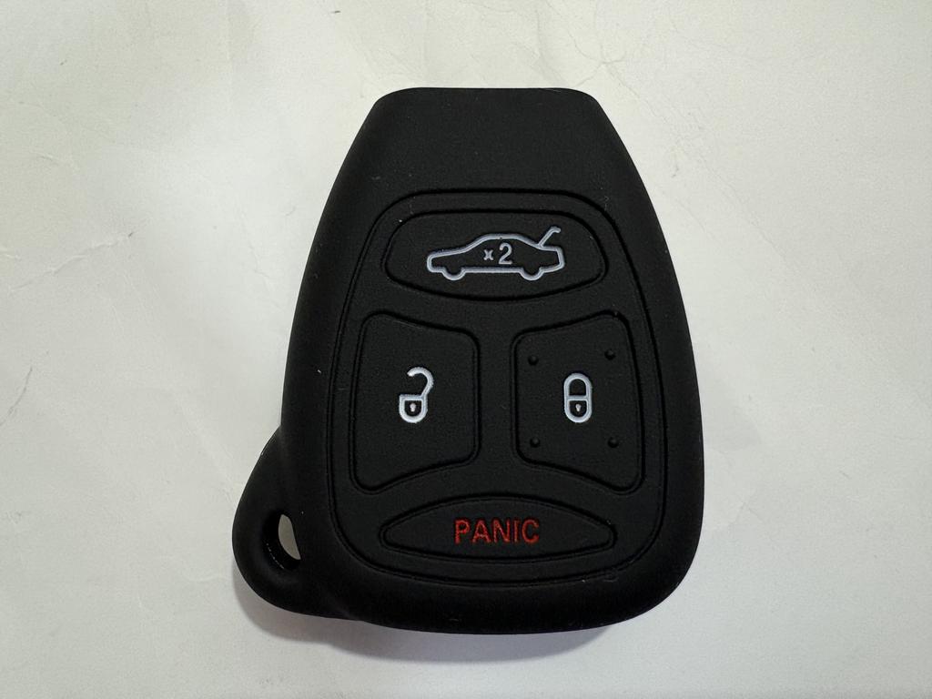 4 Buttons Soft Silicone Car Key Case Cover For Chrysler 300 Aspen For Dodge Dakota Durango For Jeep Grand Cherokee Commande Auto