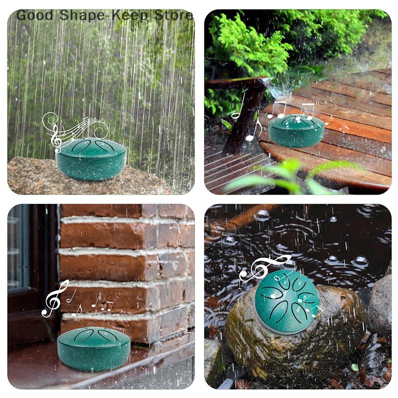 Outdoor Garden Drum Perfect for Rain, Harmonious 6-Note Chakra Sounds