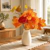 Realistic Faux Flowers for Modern Home Artificial Fall Flowers, Silk Flower Arrangement, Bouquet Decorative Greenery Living Room Decor Wedding