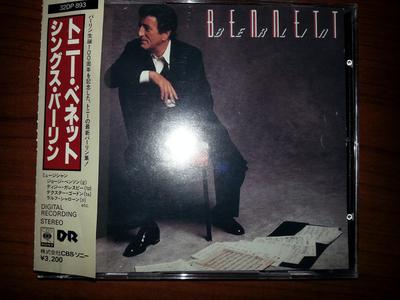 CD TONY BENNETT - Bennett/Berlin 32DP893 CBS/Sony 1988 Japan Pop Used