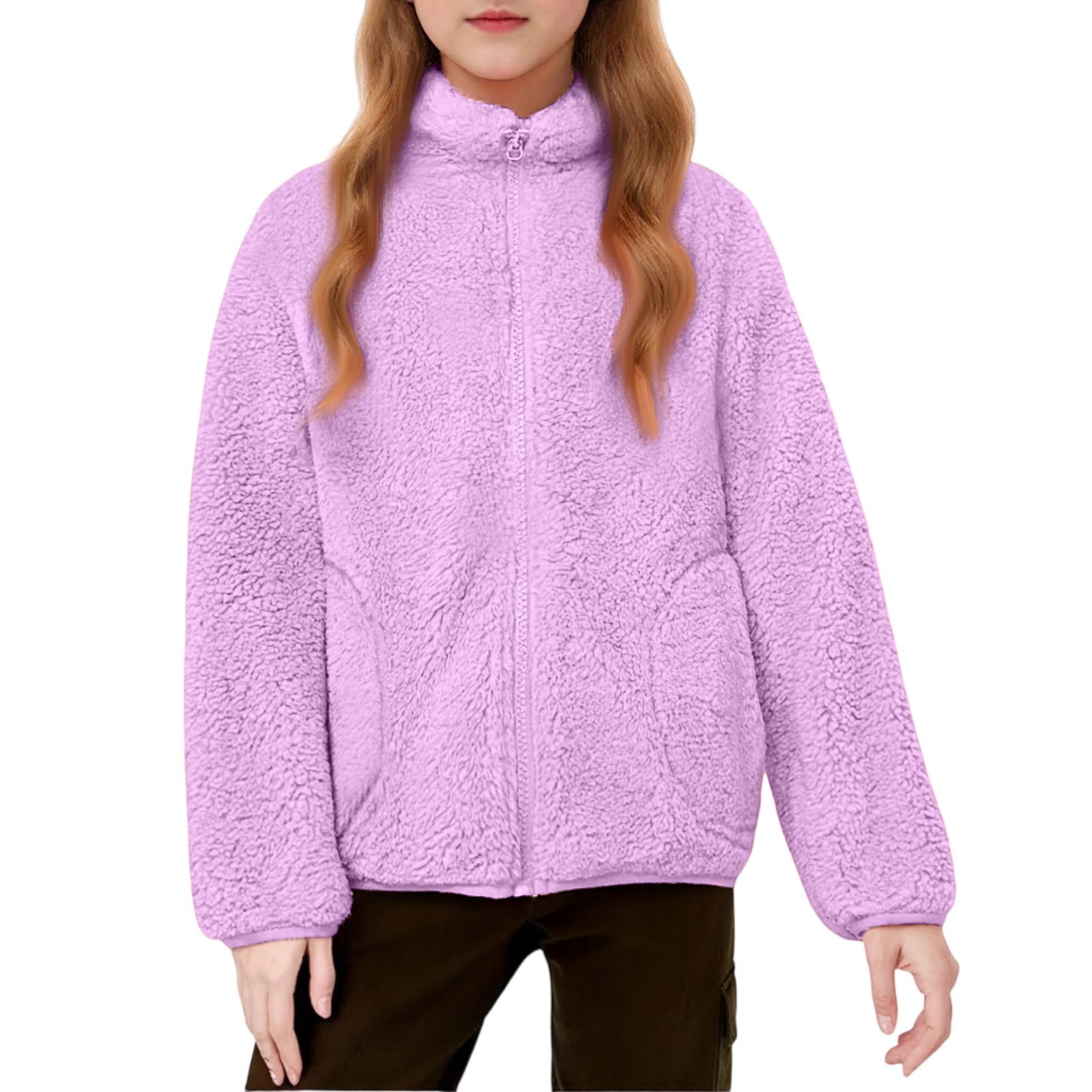 

Дитячий топ з коралового флісу - Сімейний парний верхній одяг 150 фіолетовий