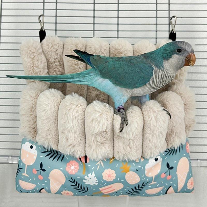 Parrot Cage Rodents Hammock Rabbits Bed House Supplies Guinea Pigs Ferrets Plush Nest Resting Warm Bed Small Pet Items