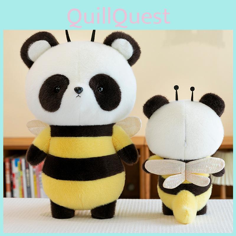 Adorable Bee Panda Plush Toy Soft And Huggable Companion For Kids And Girls