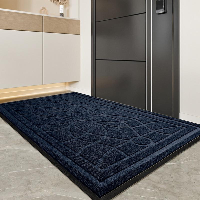 Non-slip Indoor Doormat Rubber Mat Scraper Dustproof Dirt Resistant Home Essential Durable Rubber Mat