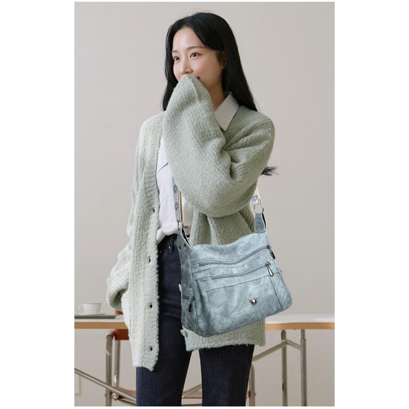 Multi Pocket Versatile Single Shoulder Crossbody Bag