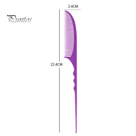 Hřeben pro dlouhotrvající střih Puntos Flexibilní hřeben na vlasy z tlustého uhlíku