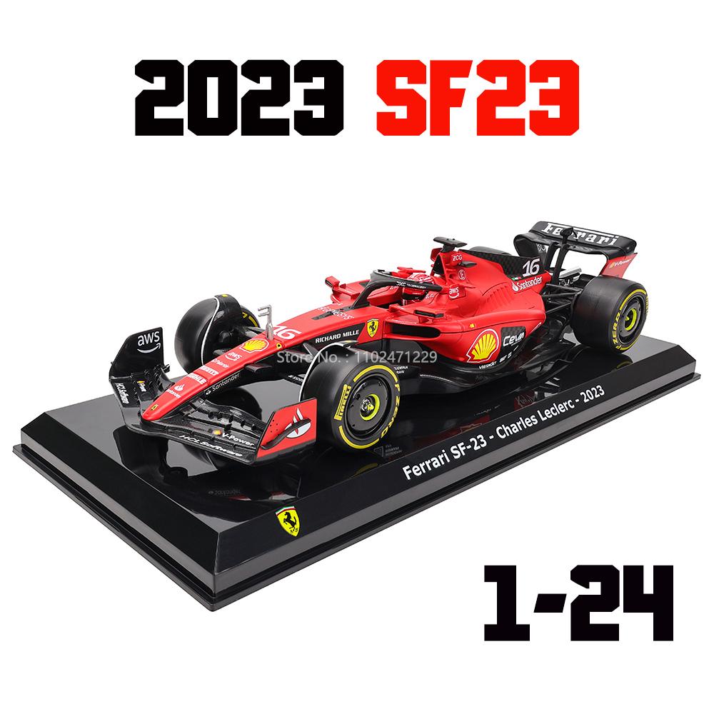 ABAJ1 Bburago 1:24 F1 serie various style 2022~2025 Ferrari SF23 16#Leclerc 55#Sainz Simulation Alloy Car Model Crafts Decoration