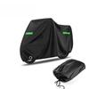 Waterproof Outdoor Motorcycle Cover with Lock Holes and Storage Bag (245x 105 x 125 cm)