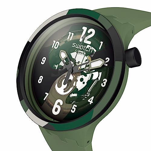 Swatch Look Right Through Green Pay! Watch, SB05G108-5300, Green