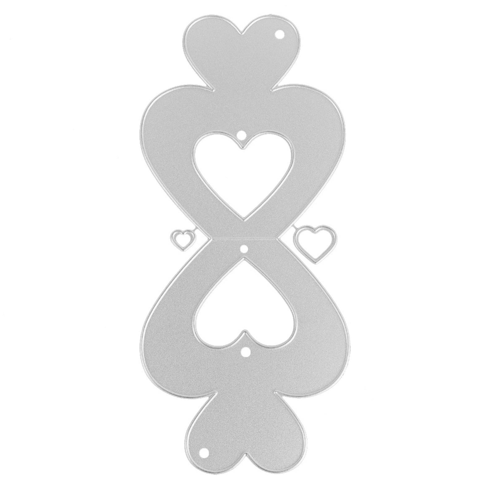 

New Love Candy Box Metal Cutting Die Scrapbook For Photo Album Paper Diy Gift Card Decoration Embossed Dice One Size серебряный