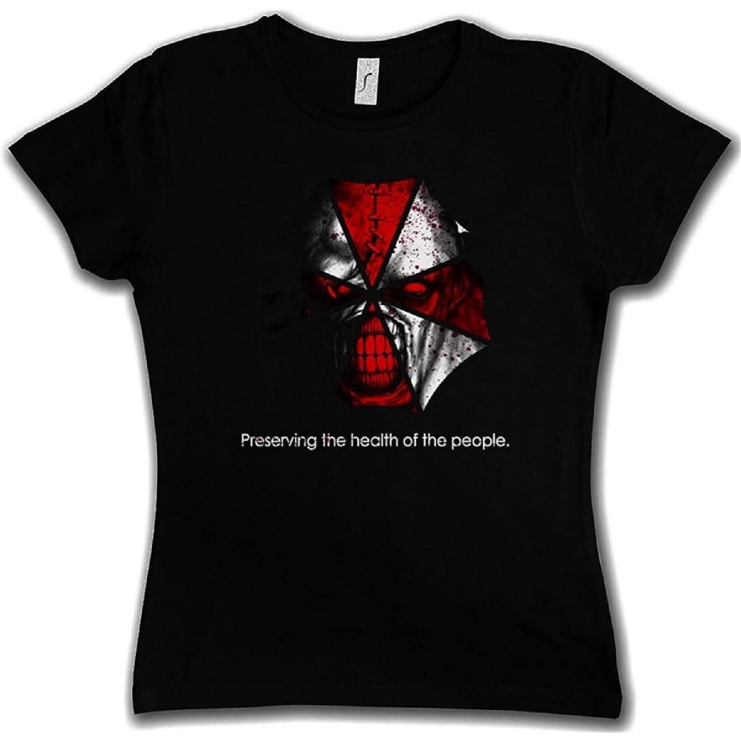 STAY GOOD Девушка с зонтом Немезида Девчачья Футболка Корпорация Резидент Корп Злой Зомби Мужские Футболки Графическая Мужская Черный Верх Футболка S