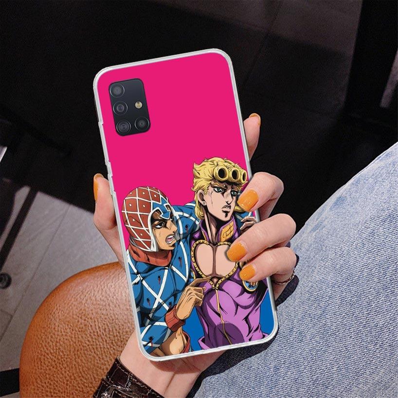 JoJo's Bizarre Adventure Golden Wind Phone Case For Samsung Galaxy A52 A32 A22 A12 A51 A31 A50S A30S A20S A10S Note 20 Ultra 10