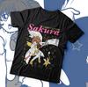 Anime Caraptor Sakura Black T Shirt Size S 4XL