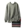 350g Vintage Washed Men's Hoodie - EU Size, Drop Shoulder, Solid Color, Thickened, Heavyweight