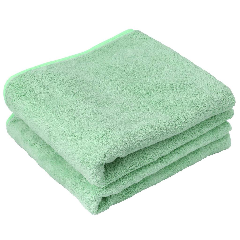 Imaa Hair Drying Micro Double Quick Vacuum Compressed 2 Pieces Towel, Microfiber, Soft, Absorbent, Drying, Pack, Green,