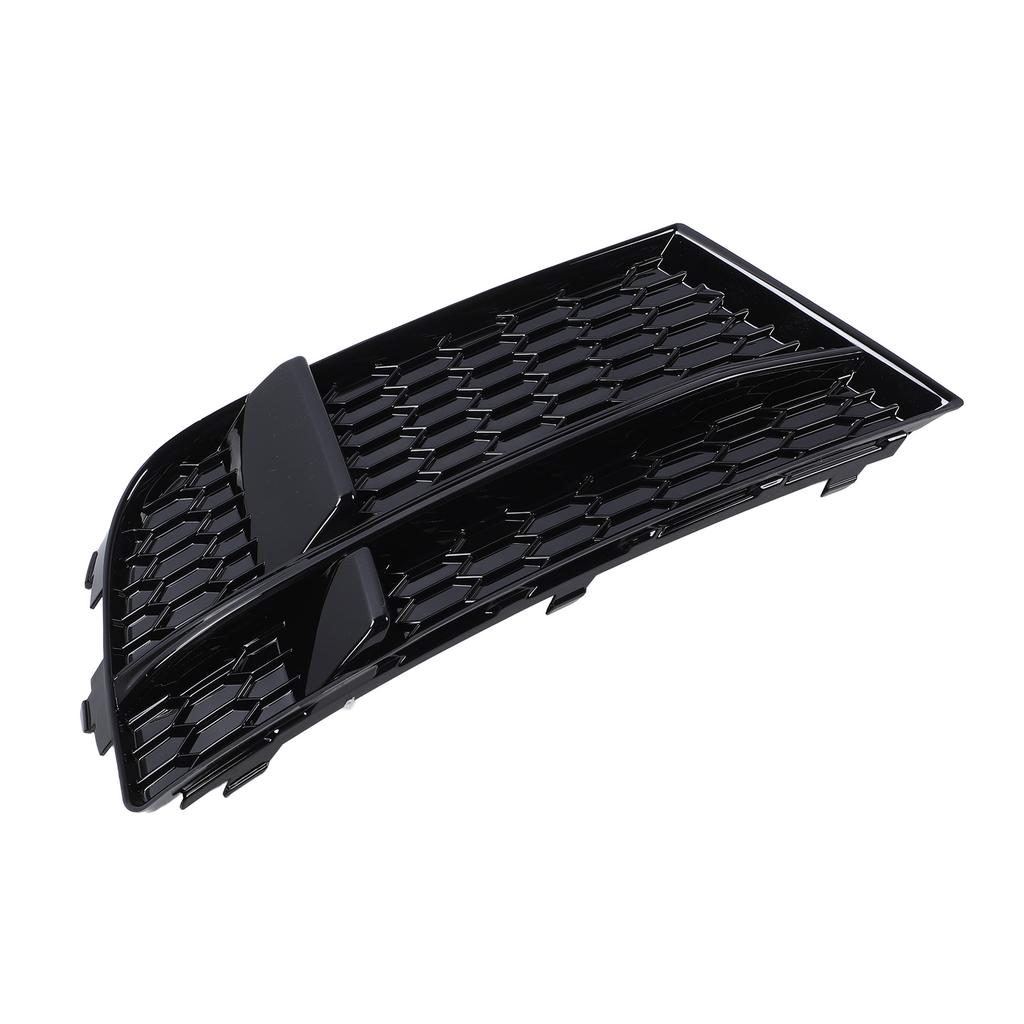 Front Bumper Fog Light Grille Glossy Black Side Bumper Fog Lamp Cooling Air Grill for A3 8v Sedan