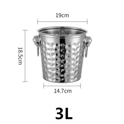 

Gold Golden Thick Tiger Head Stainless Steel Ice Bucket Champagne Chilled Wine Beer Red Wine Cube Bar Ktv Two Handles Bucket
